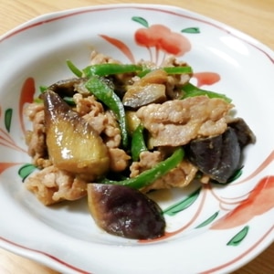 豚肉➕なす➕ピーマンの甜麺醤みそ炒め